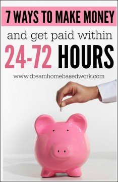 7 formas de ganar dinero en línea y recibir pagos en un plazo de 24 a 72 horas