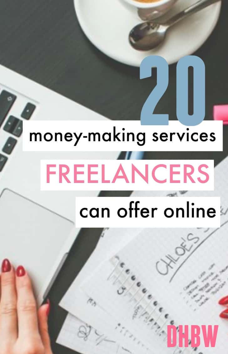 There are a number of jobs that freelancers can get online and get good pay when done right. Here's 20 money-making services freelancers can offer online.