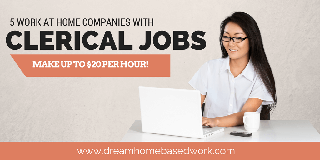 Read more about the article 5 Ways To Make Up To $20/hr Online with Clerical Work at Home Jobs