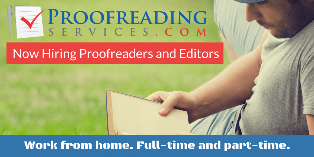 jobs at proofreading services.com