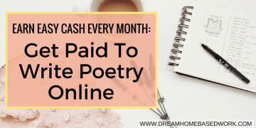 Earn Easy Cash Every Month: Get Paid To Write Poetry Online 
