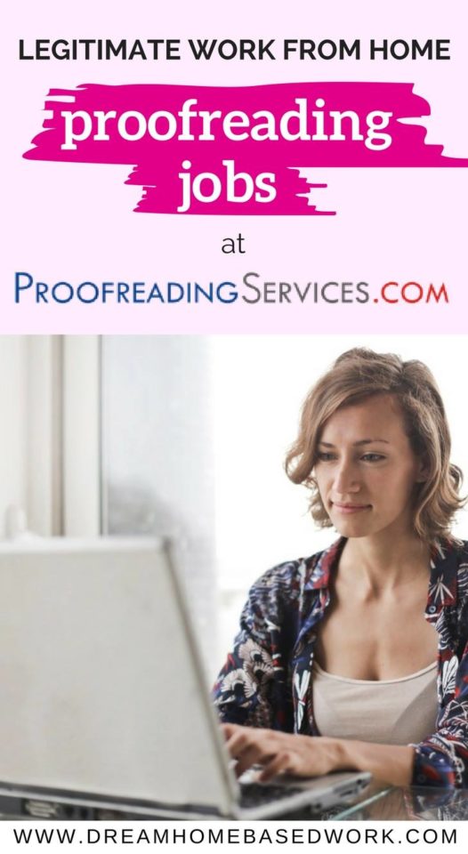Legitimate Work from Home Jobs as a Proofreader at Proofreadingservices.com
