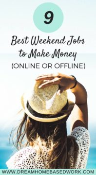 If you're looking to make money while working from home on the weekends, here are 9 best weekend jobs to make money online and offline. #workathomejobs #freelance #jobs