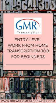 GMR Transcription: Entry-Level Work from Home Transcription Job for Beginners