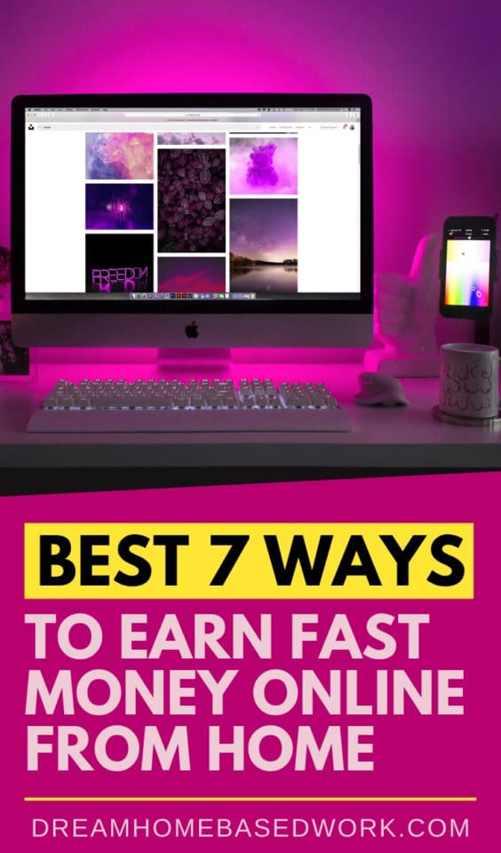 Looking for ways to earn fast money online from home? Today's post covers 7 ways to make hundreds of dollars in your spare time.