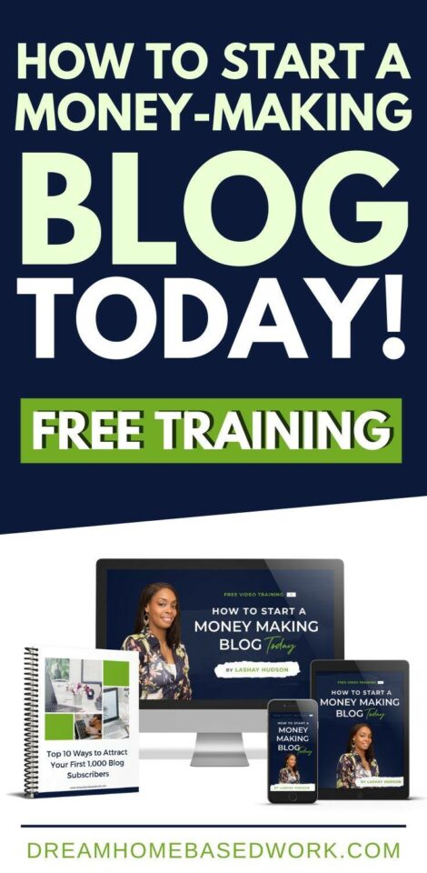 How To Start A Money-Making Blog Today ( Free Training) pin