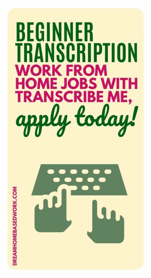 TranscribeMe is hiring transcribers and beginners are welcomed to apply! Read our full work at home review and subsmit your application today.