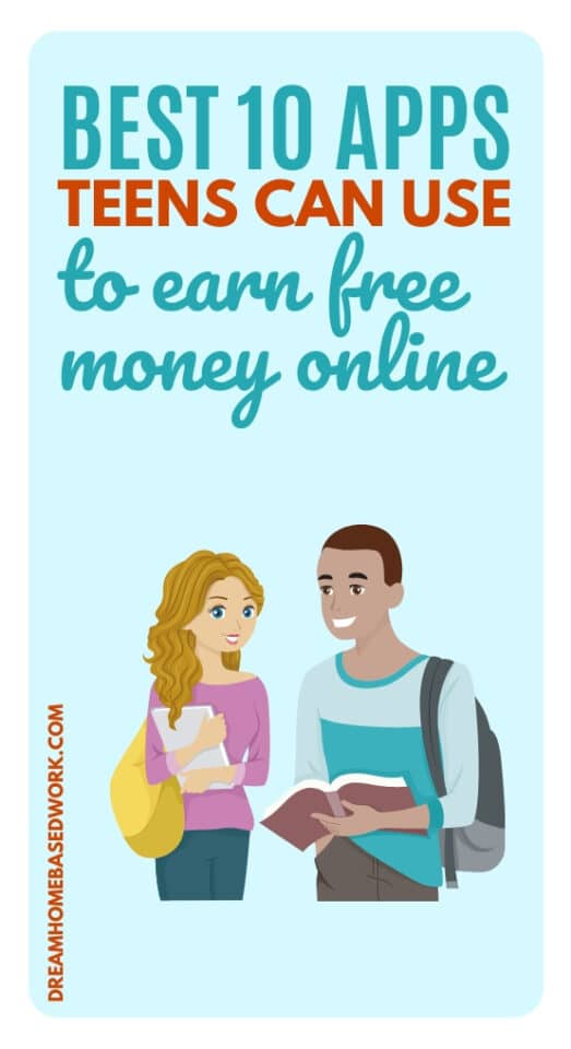 Teens spend lots of time on their cell phones. Here are 10 of the best apps teens can use to start earning free money online as young as 13 years old. #teens #earnmoneyonline #money