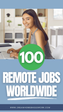 100 Remote Jobs Worldwide Pin