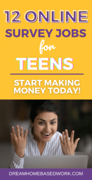 12 Online Survey Jobs for Teens - Start Making Money Today! pin