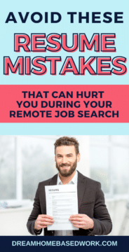 Avoid these resume mistakes pinthat can hurt you during your remote job search