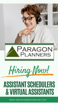 Work from Home Schedulers & Virtual Assistants Needed at Paragon Planners