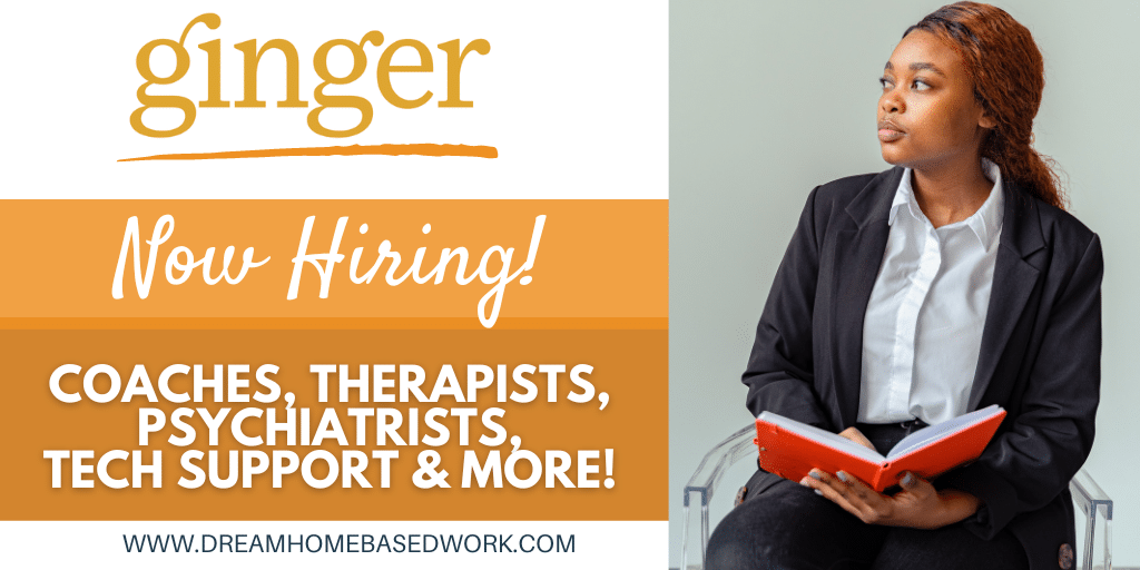 Read more about the article Ginger is Hiring! Flexible Remote Mental Health Jobs Open Now