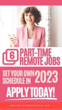 6 Parttime Remote Jobs 2023 Pin