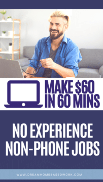 Make 60 in 60 Mins Non Phone Jobs Pin