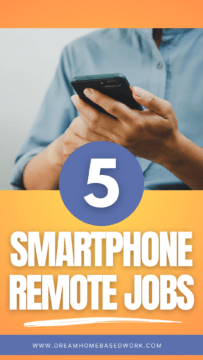 5 Smartphone Remote Jobs Pin