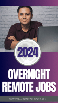 Overnight Remote Jobs 2024 Pin