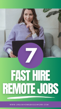 7 Fast Hire Remote Jobs Pin