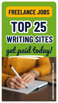 Top 25 online writing sites for freelance jobs so you can get paid to write from home